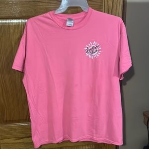 Pink Southern Chic shirt with double sided graphics